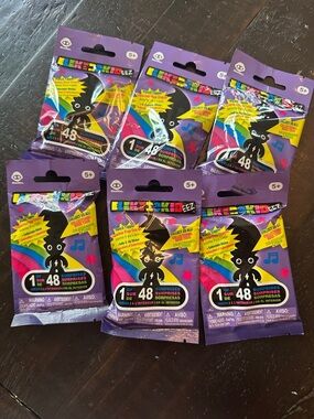 ElectroKideez Mystery Blind Bag - Purple Pack (Set of 6) Pencil Toppers